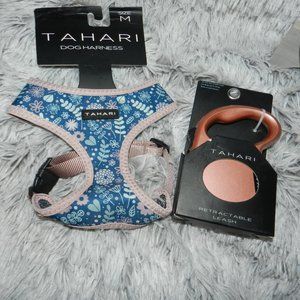 TAHARI Rose Gold Shade Pet Fashion Floral Harness 💰💲🆕 NWT!💨⚡🚚📦🏃♀️